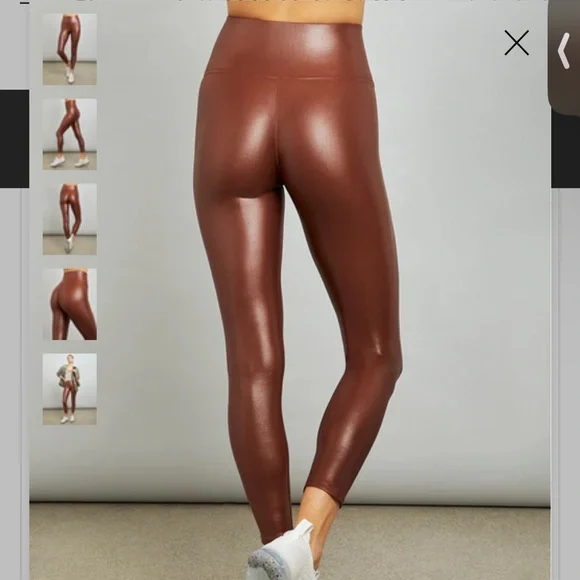 Carbon38 High Rise Full length Legging in Takara Shine - Picture 2 of 4